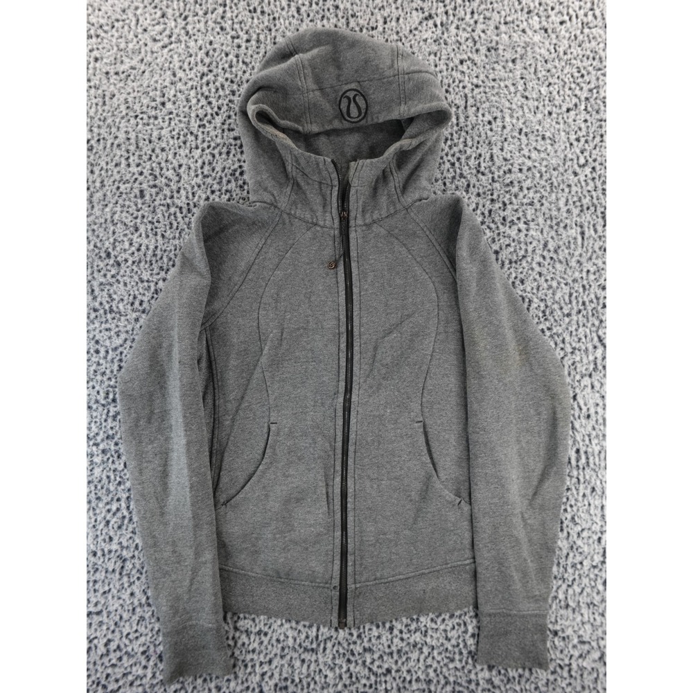 Lululemon Athletica‎ Gray Full Zip Hoodie Sweatshirt Women's Casual Comfort